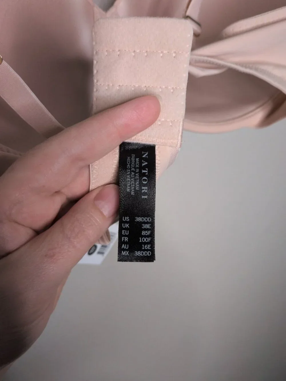 Natori 38DDD Lace-Trim Full Fit Bra 736037 Cameo Rose